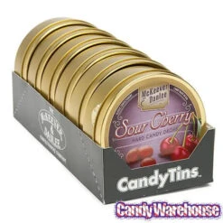 McKeever & Danlee Bon Bons Candy Tins - Sour Cherry: 6-Piece Box -Candy World Shop mckeever and danlee bon bons candy tins sour cherry 6 piece box candy warehouse 3