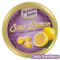 McKeever & Danlee Bon Bons Candy Tins - Sour Lemon: 6-Piece Box -Candy World Shop mckeever and danlee bon bons candy tins sour lemon 6 piece box candy warehouse 4