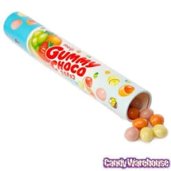 Meiji Chocolate Covered Gummy Fruits Candy: 50-Piece Tube -Candy World Shop meiji chocolate covered gummy fruits candy 50 piece tube candy warehouse 2