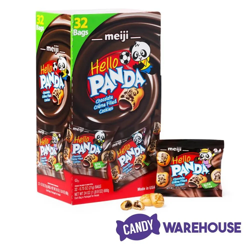 Meiji Hello Panda Chocolate Creme Filled Cookies: 32-Piece Box 5 Meiji Hello Panda Chocolate Creme Filled Cookies: 32-Piece Box - Image 3
