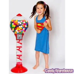 Metal 3-Foot Spiral Gumball Machine With Gumballs -Candy World Shop metal 3 foot spiral gumball machine with gumballs candy warehouse 4