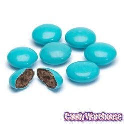 Milk Chocolate Gems - Teal: 2LB Bag -Candy World Shop milk chocolate gems teal 2lb bag candy warehouse 3