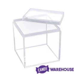 Mini Acrylic Favor Boxes - 5-Ounce Cube With Lid: 12-Piece Set -Candy World Shop mini acrylic favor boxes 5 ounce cube with lid 12 piece set candy warehouse 6