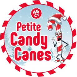 Mini Candy Canes - Red And White: 45-Piece Jar -Candy World Shop mini candy canes red and white 45 piece jar candy warehouse 3