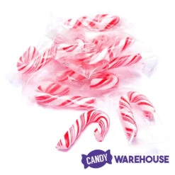 Mini Candy Canes - Red And White: 45-Piece Jar -Candy World Shop mini candy canes red and white 45 piece jar candy warehouse 4