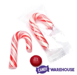 Mini Candy Canes - Red And White: 45-Piece Jar -Candy World Shop mini candy canes red and white 45 piece jar candy warehouse 7