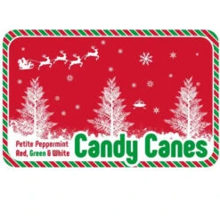 Mini Candy Canes - Red, Green, And White: 100-Piece Tub -Candy World Shop mini candy canes red green and white 100 piece tub candy warehouse 5