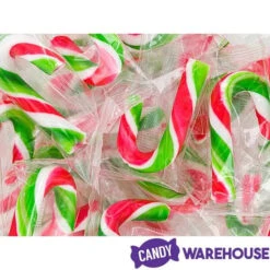 Mini Candy Canes - Red, Green, And White: 45-Piece Jar -Candy World Shop mini candy canes red green and white 45 piece jar candy warehouse 3