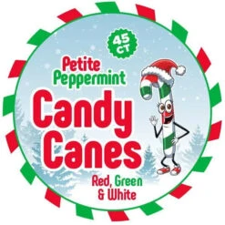 Mini Candy Canes - Red, Green, And White: 45-Piece Jar -Candy World Shop mini candy canes red green and white 45 piece jar candy warehouse 5