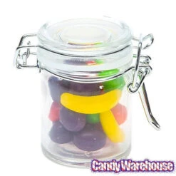Mini Glass Favor Jars - 1.25-Ounce Canning Jar With Swing Top: 12-Piece Set -Candy World Shop mini glass favor jars 1 25 ounce canning jar with swing top 12 piece set candy warehouse 3