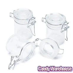 Mini Glass Favor Jars - 1.25-Ounce Canning Jar With Swing Top: 12-Piece Set -Candy World Shop mini glass favor jars 1 25 ounce canning jar with swing top 12 piece set candy warehouse 5