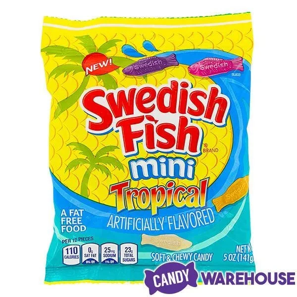 Mini Swedish Fish Candy - Tropical: 3.75LB Box 4 Mini Swedish Fish Candy - Tropical: 3.75LB Box - Image 2