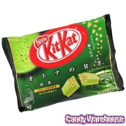 Nestle Kit Kat Snack Size Packs - Green Tea: 12-Piece Bag -Candy World Shop nestle kit kat snack size packs green tea 12 piece bag candy warehouse 3