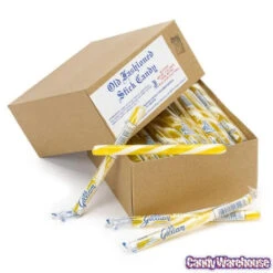 Old Fashioned Hard Candy Sticks - Lemon: 80-Piece Box -Candy World Shop old fashioned hard candy sticks lemon 80 piece box candy warehouse 5 79d09373 4e44 4497 8874 83956010a712