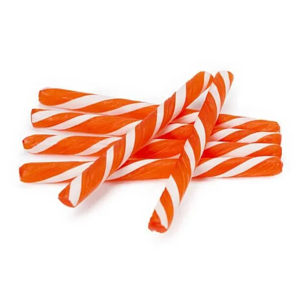 Old Fashioned Hard Candy Sticks - Tangerine: 80-Piece Box 3 Old Fashioned Hard Candy Sticks - Tangerine: 80-Piece Box