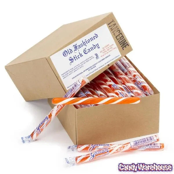 Old Fashioned Hard Candy Sticks - Tangerine: 80-Piece Box 7 Old Fashioned Hard Candy Sticks - Tangerine: 80-Piece Box - Image 5