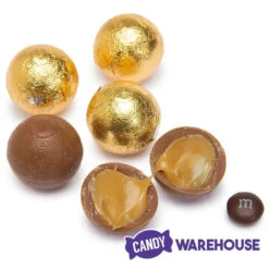 Palmer Foiled Caramel Filled Chocolate Candy Balls - Gold: 5LB Bag -Candy World Shop palmer foiled caramel filled chocolate candy balls gold 5lb bag candy warehouse 4
