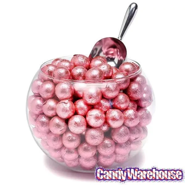 Palmer Foiled Caramel Filled Chocolate Candy Balls - Pink: 5LB Bag 4 Palmer Foiled Caramel Filled Chocolate Candy Balls - Pink: 5LB Bag - Image 2