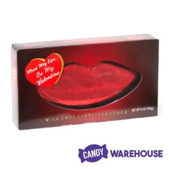 Palmer Red Foiled Giant Milk Chocolate Lips In Gift Box -Candy World Shop palmer red foiled giant milk chocolate lips in gift box candy warehouse 3