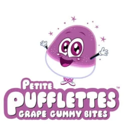 Petite Pufflettes Gummy Bites - Grape: 16-Ounce Bag -Candy World Shop petite pufflettes gummy bites grape 16 ounce bag candy warehouse 3