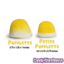 Petite Pufflettes Gummy Bites - Lemon: 16-Ounce Bag -Candy World Shop petite pufflettes gummy bites lemon 16 ounce bag candy warehouse 4