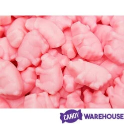 Pink Gummy Piglets: 1KG Bag 12 Pink Gummy Piglets: 1KG Bag -Candy World Shop pink gummy piglets 1kg bag candy warehouse 5