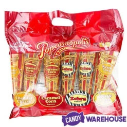 Popcornopolis Mini Cones Assorted Popcorn Packs: 12-Piece Bag -Candy World Shop popcornopolis mini cones assorted popcorn packs 12 piece bag candy warehouse 7