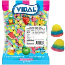 Pufflettes Gummy Bites - Tropical Rainbow: 1KG Bag -Candy World Shop pufflettes gummy bites tropical rainbow 1kg bag candy warehouse 5