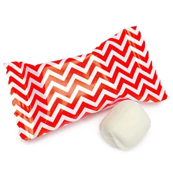 Red Chevron Stripe Wrapped Butter Mint Creams: 300-Piece Case 3 Red Chevron Stripe Wrapped Butter Mint Creams: 300-Piece Case