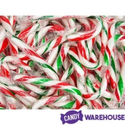 Red, White, And Green Peppermint Mini Candy Canes: 200-Piece Tub -Candy World Shop red white and green peppermint mini candy canes 200 piece tub candy warehouse 4 92969acc 8d50 473d 80de c8674d29cf81