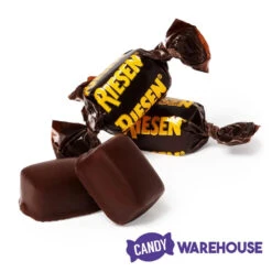 Riesen Chewy Chocolate Caramel 12-Ounce Bag: 12-Piece Box -Candy World Shop riesen chewy chocolate caramel 12 ounce bag 12 piece box candy warehouse 2