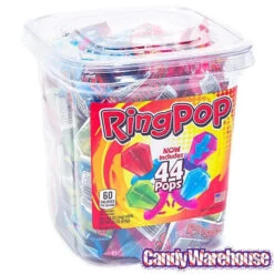Ring Pop Assorted Candy: 44-Piece Tub -Candy World Shop ring pop assorted candy 44 piece tub candy warehouse 3
