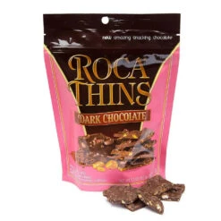Roca Thins Buttercrunch Toffee Candy - Dark Chocolate: 5.3-Ounce Bag