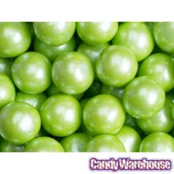 Shimmer Pearl Lime Green 1-Inch Lemon Lime Gumballs: 2LB Bag -Candy World Shop shimmer pearl lime green 1 inch lemon lime gumballs 2lb bag candy warehouse 3