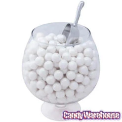 Shimmer Pearl White 1-Inch Gumballs: 2LB Bag -Candy World Shop shimmer pearl white 1 inch gumballs 2lb bag candy warehouse 2