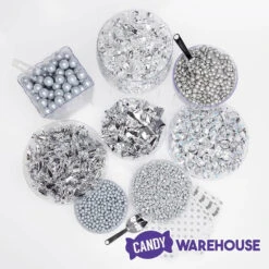Silver Premium Candy Buffet Kit: 25 To 50 Guests -Candy World Shop silver premium candy buffet kit 25 to 50 guests candy warehouse 5