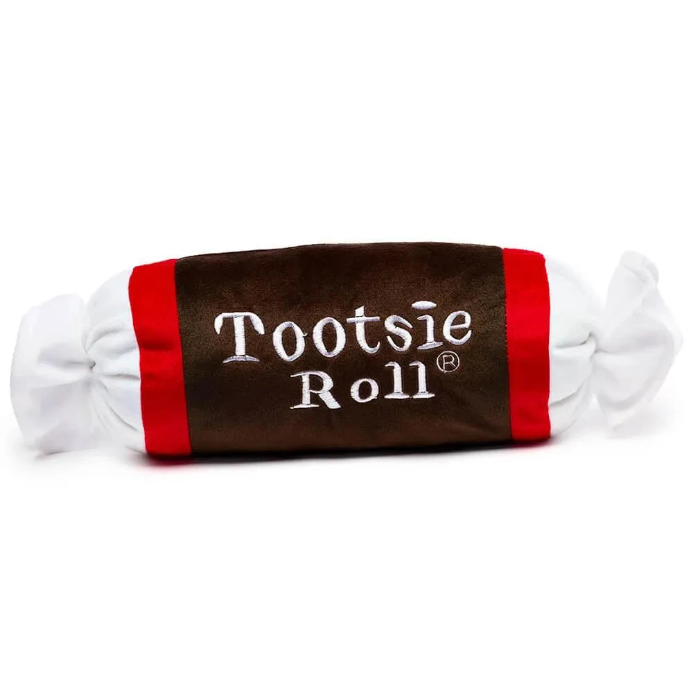 Small Plush Candy Pillow - Tootsie Roll 3 Small Plush Candy Pillow - Tootsie Roll