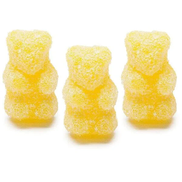 Sour Pina Colada Gummy Bears Candy: 3KG Bag 3 Sour Pina Colada Gummy Bears Candy: 3KG Bag