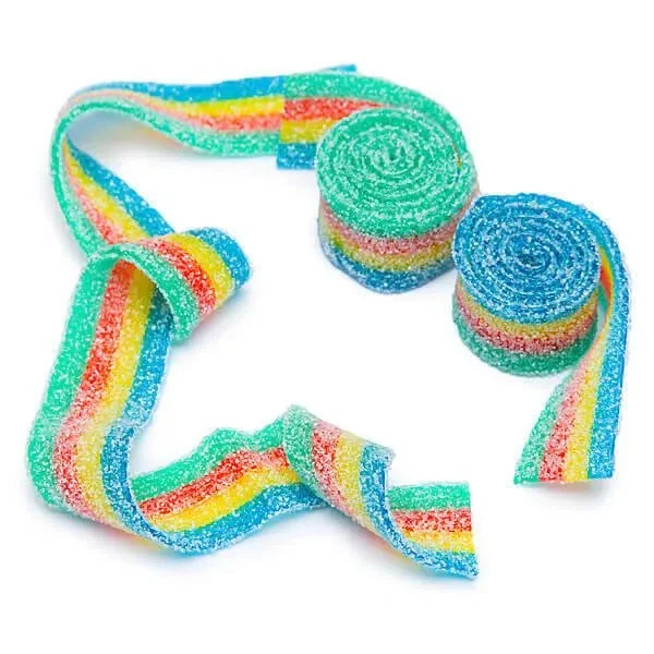 Sour Power Belts Candy - 4 Flavor Rainbow: 3KG Bag 3 Sour Power Belts Candy - 4 Flavor Rainbow: 3KG Bag