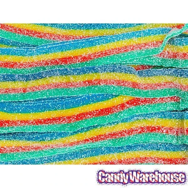 Sour Power Belts Candy - 4 Flavor Rainbow: 3KG Bag 6 Sour Power Belts Candy - 4 Flavor Rainbow: 3KG Bag - Image 4