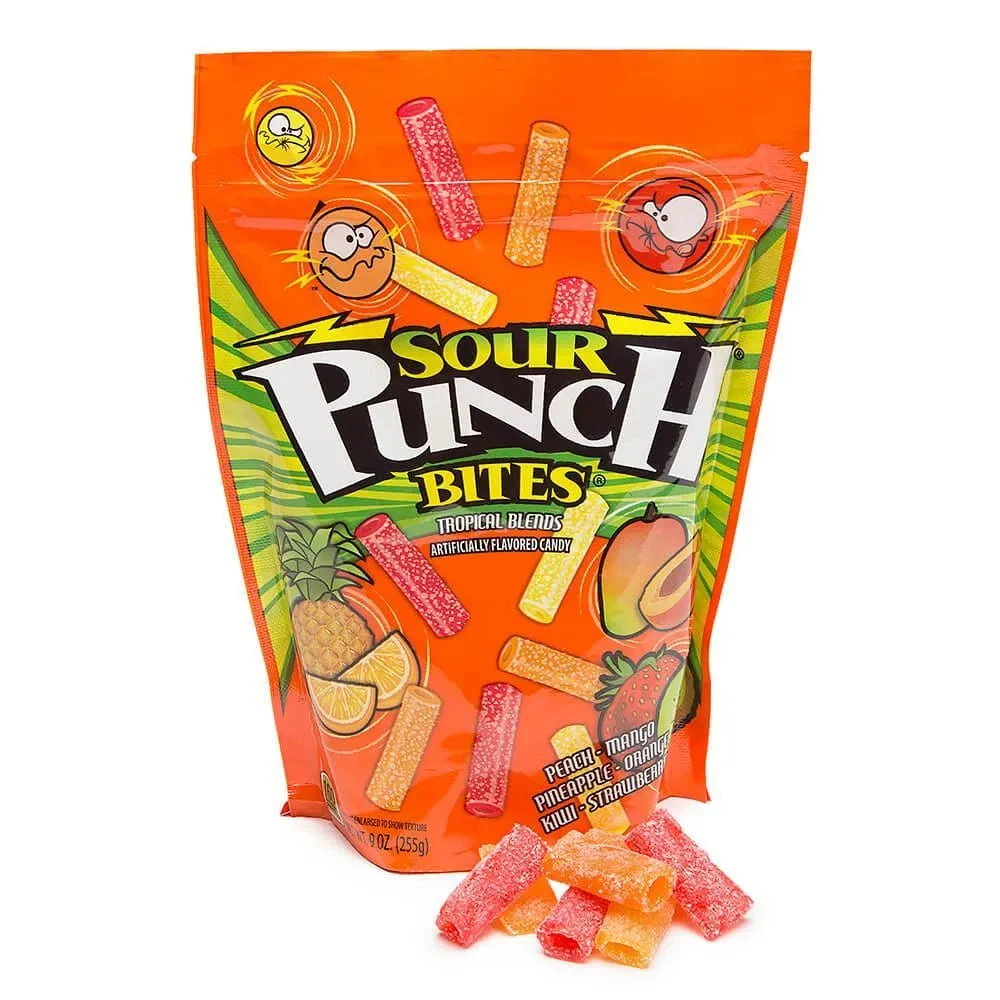 Sour Punch Bites Candy - Tropical: 9-Ounce Bag 3 Sour Punch Bites Candy - Tropical: 9-Ounce Bag