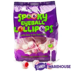 Spooky Eyeball Lollipops: 50-Piece Bag -Candy World Shop spooky eyeball lollipops 50 piece bag candy warehouse 4