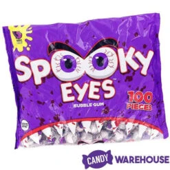 Spooky Eyes Bubble Gum Eyeballs - Wrapped: 100-Piece Bag -Candy World Shop spooky eyes bubble gum eyeballs wrapped 100 piece bag candy warehouse 4