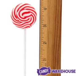 Squiggly Pops Petite Swirl Lollipops - Cherry: 24-Piece Jar -Candy World Shop squiggly pops petite swirl lollipops cherry 24 piece jar candy warehouse 4