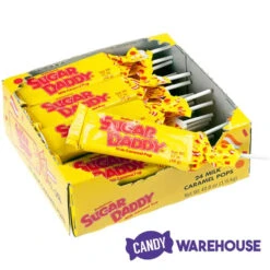 Sugar Daddy Caramel Pops - Large: 24-Piece Box -Candy World Shop sugar daddy caramel pops large 24 piece box candy warehouse 3 0200c15c 6be4 4855 b674 d708e09bef32