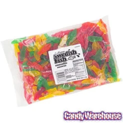 Swedish Fish Candy - Assorted: 5LB Bag -Candy World Shop swedish fish candy assorted 5lb bag candy warehouse 4 2f995292 1367 4ef0 9934 3600e3715637