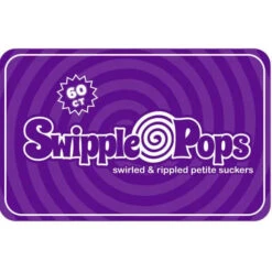 Swipple Pops Petite Swirl Ripple Lollipops - Purple Grape: 60-Piece Tub -Candy World Shop swipple pops petite swirl ripple lollipops purple grape 60 piece tub candy warehouse 3