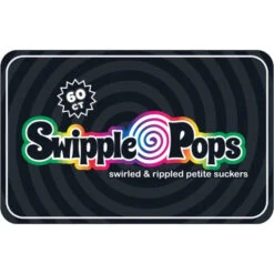 Swipple Pops Petite Swirl Ripple Lollipops - Rainbow Cherry: 60-Piece Tub -Candy World Shop swipple pops petite swirl ripple lollipops rainbow cherry 60 piece tub candy warehouse 3