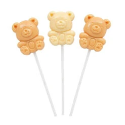Teddy Bear Lollipops: 12-Piece Box