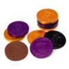 Thompson Foiled Milk Chocolate Halloween Coins: 5LB Bag 2 Thompson Foiled Milk Chocolate Halloween Coins: 5LB Bag -Candy World Shop thompson foiled milk chocolate halloween coins 5lb bag candy warehouse 1